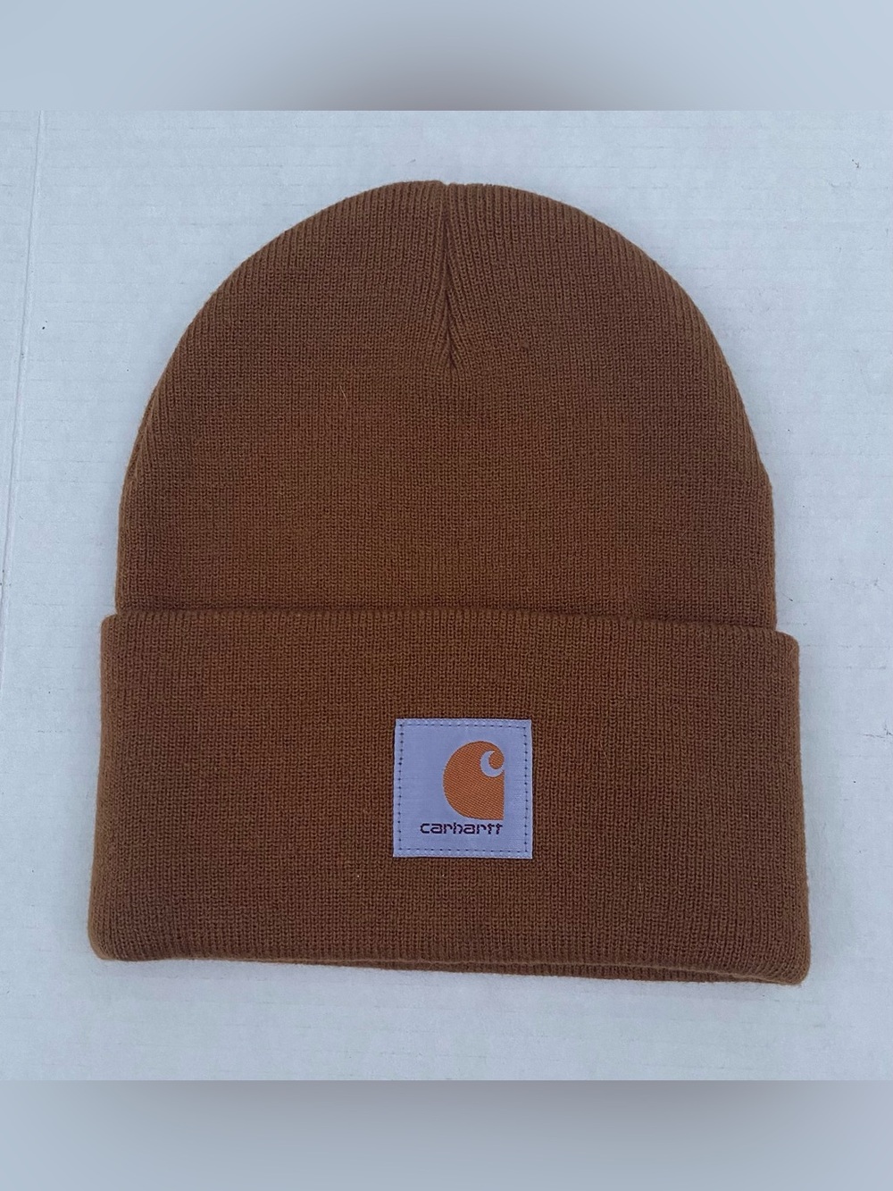 🤎 Classic Carhartt Front Logo Patch Close-Up Detail